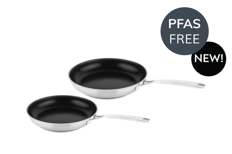 DUCQ Koekenpan set 24 + 28cm met keramische anti-aanbaklaag (PFAS vrij)