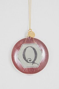 Kerstbal letter Q