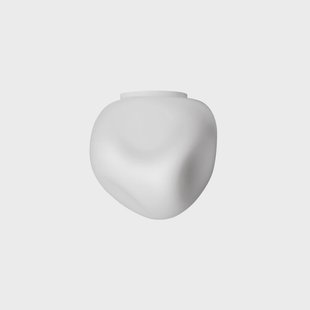 Hoba Midi plafondlamp, Ø 19 cm, wit, glas Foscarini - Woonkamer - Designer - Bol