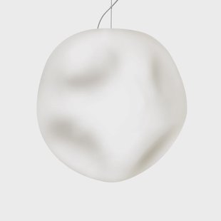 Hoba Grande hanglamp, Ø 36 cm, afhanghoogte 1000 cm Foscarini - Woonkamer - Designer - Glas - 1 lamp