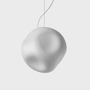 Hoba Media hanglamp, Ø 24 cm, afhanghoogte 350 cm Foscarini - Woonkamer - Designer - Glas - 1 lamp