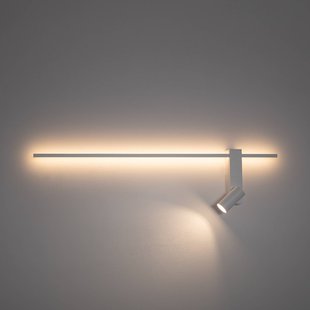 Nowodvorski Lighting Wandlamp EASY RIGHT, wit, breedte 80 cm, metaal, GU10 + LED