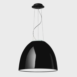 Nur Gloss LED hanglamp App zwart Artemide - Woonkamer - Designer - Kunststof - 1 lamp