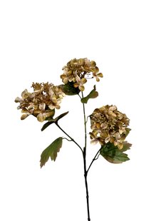 Kunstbloem Hortensia - Groen - 82 cm