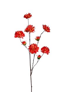 Kunstbloem Zinnia - Oranje - 120 cm