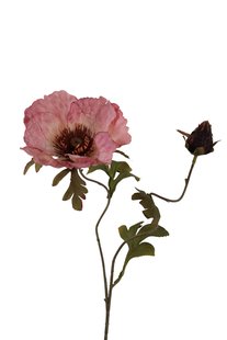 Kunstbloem Klaproos - Roze - 85 cm