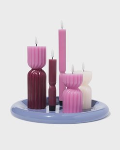 HEMA Kaarsonderzetter ⌀32cm metaal blauw (blauw)