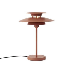 QAZQA Retro tafellamp mokka staal 45cm - Pauly