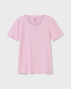HEMA Dames T-shirt basic o-hals lila (lila)