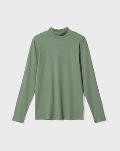 HEMA Dames T-shirt Clara rib groen (groen)