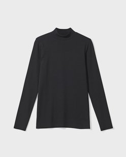 HEMA Dames T-shirt Clara rib zwart (zwart)