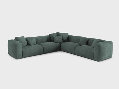 5-zits hoekbank Martina velvet | Micadoni