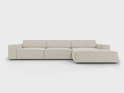 5-zits hoekbank Jodie velvet rechts | Micadoni