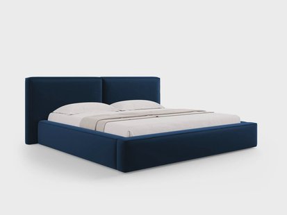 Bedframe Jodie met opbergruimte velvet 200 x 200 cm | Micadoni