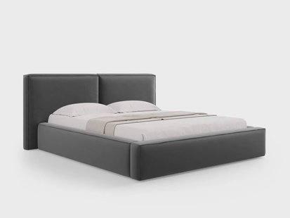 Bedframe Jodie met opbergruimte velvet 160 x 200 cm | Micadoni