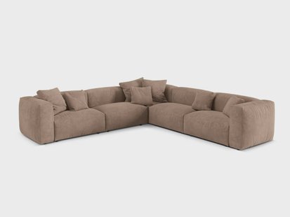 5-zits hoekbank Martina velvet | Micadoni