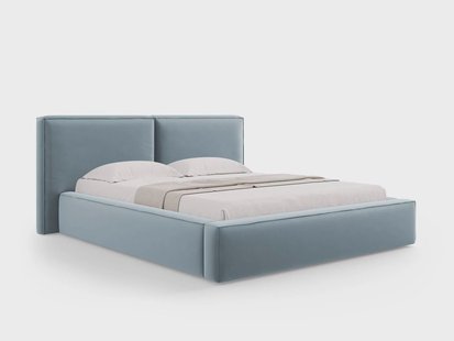 Bedframe Jodie met opbergruimte velvet 160 x 200 cm | Micadoni