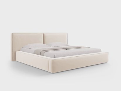 Bedframe Jodie met opbergruimte velvet 200 x 200 cm | Micadoni