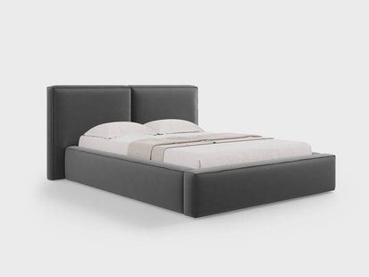 Bedframe Jodie met opbergruimte velvet 140 x 200 cm | Micadoni