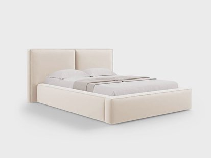 Bedframe Jodie met opbergruimte velvet 140 x 200 cm | Micadoni