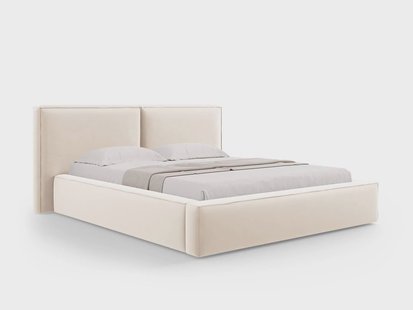 Bedframe Jodie met opbergruimte velvet 160 x 200 cm | Micadoni