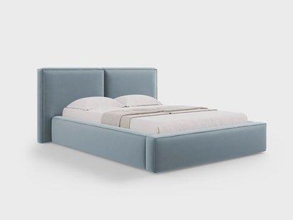 Bedframe Jodie met opbergruimte velvet 140 x 200 cm | Micadoni