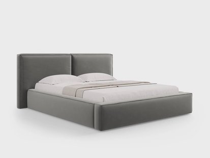 Bedframe Jodie met opbergruimte velvet 160 x 200 cm | Micadoni
