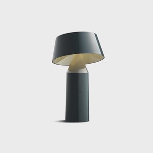 Bicoca LED tafellamp op batterijen antraciet MARSET - Woonkamer - Designer - Kunststof - Met lampenkap
