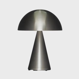 HÜBSCH LED tafellamp Mush, nikkel, IP44, dimbaar