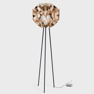 Flora design vloerlamp, koper Slamp - Woonkamer - Designer - Kunststof - Met lampenkap