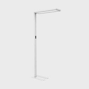 LED kantoor vloerlamp MAULsenja, wit, sensor, hoogte 196 cm
