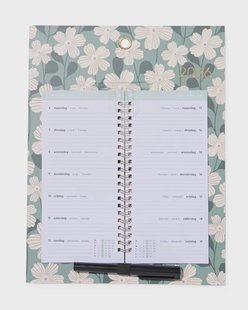 HEMA Weekkalender 30x23cm bloemen
