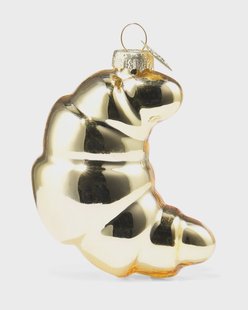 HEMA Kersthanger 7.6cm glas croissant