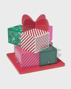 HEMA Herbruikbare aftelkalender 20x19x20cm hout