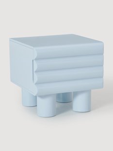 Nachtkastje Fana met lades in blauw