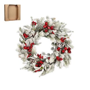 House of Seasons Belfort Kerstkrans - Ø40 cm - Groen