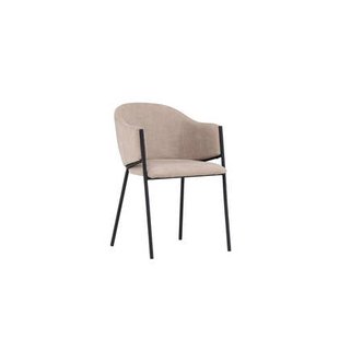 Rebellenclub Afi Eetkamerstoel - set van 2 - Beige Velours