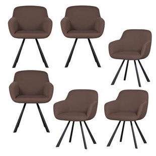 WOOOD Juno Eetkamerstoel - Mesh - Epresso - Set van 6