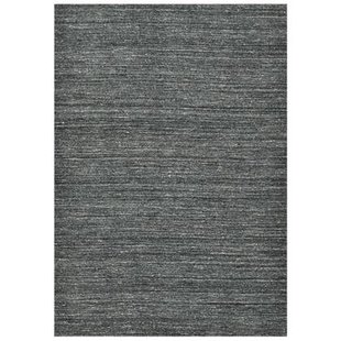 Theko Handgeweven wollen tapijt Pure 70x140 cm - Antraciet