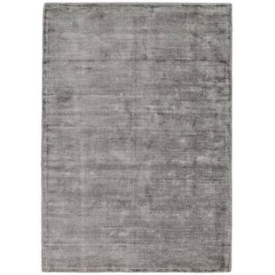 Theko handgeweven viscose tapijt Star 240x340 cm - Grijs