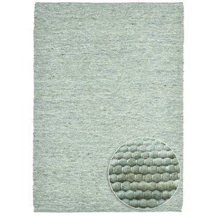 Theko Handgeweven wollen tapijt Alpen 90x160 cm - Groen