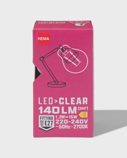 HEMA Led kogel clear E27 21.2W 140lm