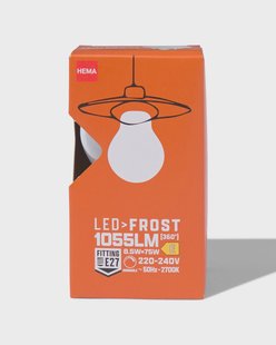 HEMA Led peer glass frost E27 8.5W 1055lm dim