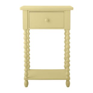 Bloomingville Salino Bijzettafel met Lade - Geel