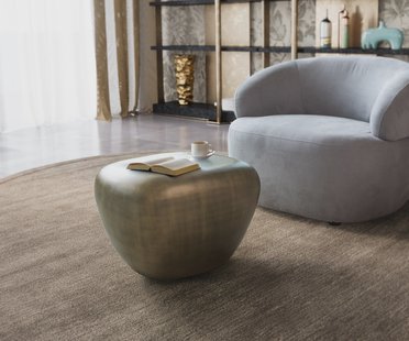 DELIFE Salontafel Caramia 65x55 cm goud metallic