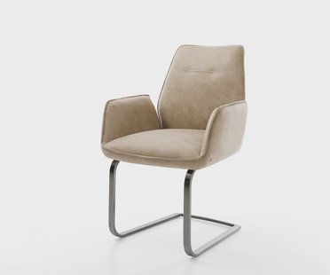 DELIFE Sledemodel Zoa-Flex microvelours beige vintage sledemodel vlak grafiet pocketveer kern