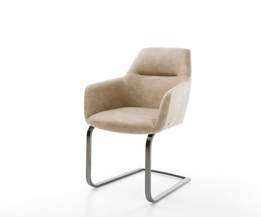 DELIFE Sledemodel Pejo-Flex microvelours beige vintage sledemodel vlak grafiet pocketveer kern