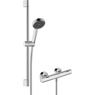 hansgrohe Activera Select S 95 renovatieset - 2jet - EcoSmart met Ecostat Fine - glijstang 65cm - chroom 28876000