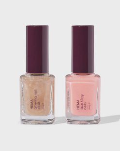 HEMA Nagelset glow 2-delig