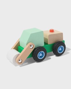 HEMA Bulldozer 16x8x7.5cm hout